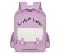 Personalizado Mochila Escolar Niño Niña Personalizada Logo Texto Imprimir Mochila Primaria Escuela Niños Hombro Bolsa Color4,31 * 14 * 42cm