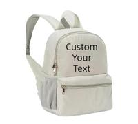 Personalizado Mochila Escolar Personalizada Nombre Imprimir Mochila Bordado Casual Niño Niña Mochila para Volver A Bolsa Escolar Color4,25 * 15 * 30cm