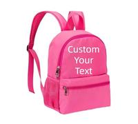 Personalizado Mochila Escolar Personalizada Nombre Imprimir Mochila Bordado Casual Niño Niña Mochila para Volver A Bolsa Escolar Color1,25 * 15 * 30cm