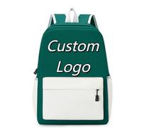 Personalizado Mochilas Niño Niña Personalizada Logo Foto Texto Imprimir Estudiantes Bolsa Niños Casual Hombro Mochilas para Regalo Color6,30 * 14 * 40cm