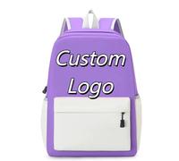 Personalizado Mochilas Niño Niña Personalizada Logo Foto Texto Imprimir Estudiantes Bolsa Niños Casual Hombro Mochilas para Regalo Color5,30 * 14 * 40cm