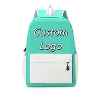 Personalizado Mochilas Niño Niña Personalizada Logo Foto Texto Imprimir Estudiantes Bolsa Niños Casual Hombro Mochilas para Regalo Color3,30 * 14 * 40cm
