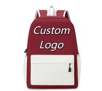 Personalizado Mochilas Niño Niña Personalizada Logo Foto Texto Imprimir Estudiantes Bolsa Niños Casual Hombro Mochilas para Regalo Color4,30 * 14 * 40cm