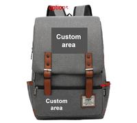 Personalizado Niño Niña Estudiante Mochila Mochila De Lona Personalizado DIY Su Foto O Logotipo como Adolescentes Customized13,38X27X12.5CM