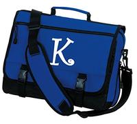 Personalizado Ordenador portátil Bolsa Personalizada Impresa Bolso Bandolera con el Monograma Real Azul Cobalto Talla única