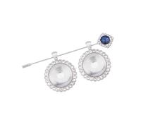 Personalizar broche de inserción de fotos para ropa de boda bufandas bolsillos fácil instalación diamantes de imitación diseños personalizar joyas nupciales, talla única, como se describe