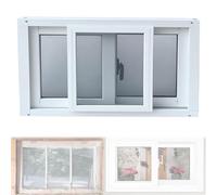 Personalizar Ventanas De Reemplazo Para El Hogar Con Mosquitero, Marco De Aleación De Aluminio Ventanas Correderas Para Sótanos Para Cobertizos Gallineros Baños(121x61cm)