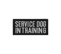 Personalization Pet Service Dog In Training - Parche de seguridad para terapia de perro con texto en inglés "Pet Do not Emotional" Support Parches para perro, chaleco de arnés para mascotas, L