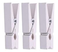 Personalize Pro Mini pinzas de madera de 3,5 cm - 50 pinzas blancas para colgar fotos, tarjetas, lavado y suministros de arte - Alfileres de madera para ropa, manualidades, bodas, decoración del hogar