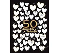 Personalized 50th Birthday Canvas, 50 Reasons Why We Love You Poster, Unique Guest Book Idea for 50th Anniversary Party Decor(Unframed,16x24inch(40x60cm))