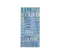 Personalized Beach Towel - Custom Cotton/Poly Blend Pool Towel with Name - Standard Size Blue Design