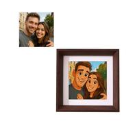 Personalized Cartoon Photo Puzzle with Frame ｜ Custom Jigsaw Puzzle from Your Photo ｜ Original Cartoon Portrait Gift Keepsake