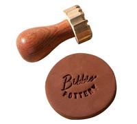 Personalized Logo Stamp Custom Pottery and Clay Signature Stamp Brass Ceramic Tool with Your Design for Pottery Makers firmar(2.5Inches)