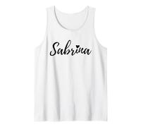 Personalized Name Sabrina I Love Sabrina Heart Camiseta sin Mangas