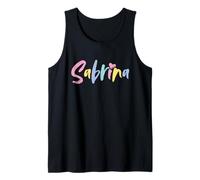 Personalized Name Sabrina I Love Sabrina Heart Camiseta sin Mangas