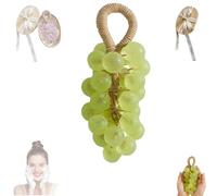 Personalized Original Handmade Crystal Grape Soap, 2026 New Grape Soap on a Rope, Handcrafted Grapes Cluster on a Rope, for Washing Hands and Fresh Air Men Women (Green)