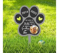 Personalizzata per Animali Domestici Decorazioni per Tombe per Animali Graves Cimitero Decorazioni Metallo per Tomba di cane Marcatore della tomba dell'animale Lapidi Commemorative In Metallo