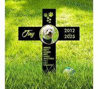 Personalizzata per Animali Domestici Decorazioni per Tombe per Animali Graves Cimitero Decorazioni Metallo per Tomba di cane Marcatore della tomba dell'animale Lapidi Commemorative In Metallo