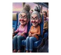 Personas Autobús 1000 Piezas Mini Puzzle para Adultos | 52 x 38 cm Cartón Challenge Puzzle Amateurs Corte Preciso Regalo Cumpleaños