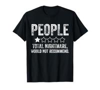 Personas Divertidas, One Star Total Nightmare no recomendaría Camiseta