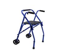 Personas mayores con ruedas verticales, resistente, plegable, estándar, ayuda para caminar con movilidad rodante ajustable en altura, decoración fácil de montar