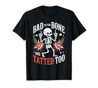 Personas Mayores con Tatuaje Entintado Orgullo Envejecimiento Rebelde Cool Grandparent Camiseta