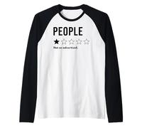 Personas Que una Estrella no como se anuncia no recomendaría Camiseta Manga Raglan