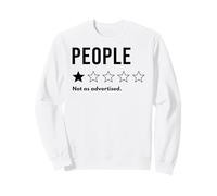 Personas Que una Estrella no como se anuncia no recomendaría Sudadera