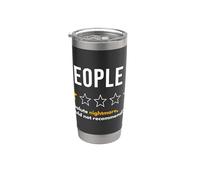 Personas Una Estrella Pesadilla Absoluta No Recomendaría Vaso térmico de acero inoxidable de doble pared