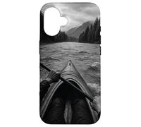 Perspectiva del río abajo - Vista de kayak de aventura en Carcasa para iPhone 16