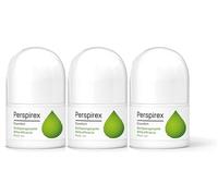 Perspirex ® | Comfort | Desodorante Antitranspirante Axilas Roll on para pieles delicadas con efecto anti sudor duradero hasta 3 días | Controla el sudor y el olor cuidando tu piel | 20 Ml x 3 pack