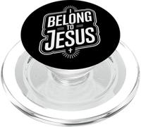 Pertenezco a Jesús: fe Religiosa, Cristianos, Hombres, Mujeres, niños PopSockets PopGrip para MagSafe