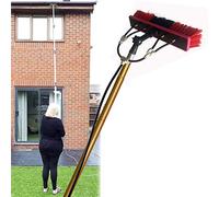 Pértiga De Limpieza De Ventanas De 12 A 30 Pies, Kit De Pértiga Con Suministro De Agua, Cepillo Telescópico, Rasqueta Extensible Para Ventanas, Lavadora, Limpiador De Techos, Vidrio, Panel Solar Exte