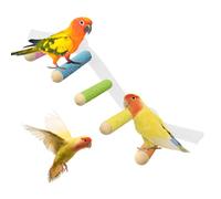 Pértiga para Jaula de Pájaros,Posadero para Cacatúas | Percha con Ventosa para Jaulas de Pájaros Ahorro de Espacio para Loros, Periquitos, Cacatúas, Conures en Ventana y Pared