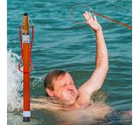 Pértiga salvavidas, gancho de seguridad para piscinas con pértiga, pértiga telescópica profesional para rescate en piscinas, gancho de emergencia ajustable de 15/18/21/33 pies para casos de ahogamie