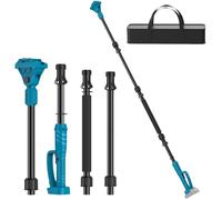 Pértiga Telescópica para Tijeras de Podar y Sierras Inalámbricas, 3 Longitudes de Pértiga Telescópica Diferentes, Hasta 2 M, Ajuste de 0 a 180 Grados, 5 Posiciones de Bloqueo, Diseño Doble Seguridad