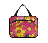 Peru Cantuta Beauty Flowers - Kit de aseo colgante de viaje con gancho, bolsas impermeables de diseño para hombres y mujeres, neceser para el inodoro, bolso Viajero para mujer, L