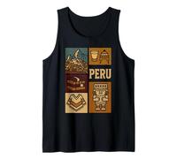 Perú Cultura Andina Machu Picchu Poncho Inca Tradición Camiseta sin Mangas