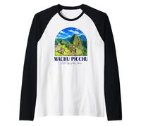 Perú Cusco Machu Picchu Ciudad Perdida de los Incas Travel Art Camiseta Manga Raglan