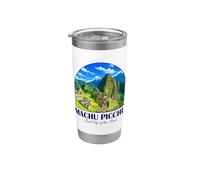 Perú Cusco Machu Picchu Ciudad Perdida de los Incas Travel Art Vaso térmico de acero inoxidable de doble pared