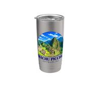 Perú Cusco Machu Picchu Ciudad Perdida de los Incas Travel Art Vaso térmico de acero inoxidable de doble pared