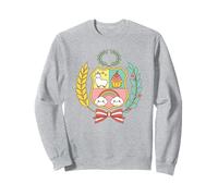 Perú Cute Escudo Llama Cupcake Rainbow Pastel Estilo Kawaii Sudadera
