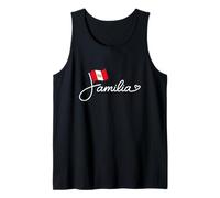 Peru Familia - Bandera Peruana Patrimonio Familiar Palabra Arte Camiseta sin Mangas