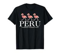 Peru Flamingo Walking Club Vintage Peruvian Hiking Souvenir Camiseta