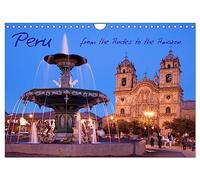 Peru - from the Andes to the Amazon / UK-Version (Wall Calendar 2026 DIN A4 landscape), CALVENDO 12 Month Wall Calendar: From Lima via Machu Picchu, Cuzco and Lake Titicaca to the Amazon.