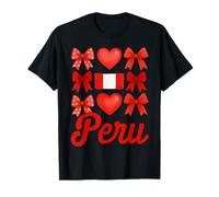 Peru Girl Coquette Bow Hispanic Heritage Camiseta