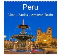 Peru - Lima - Andes - Amazon Basin (Wall Calendar 2026 12" x 24" / 30 x 60 cm (open)) CALVENDO 12 Month Wall Calendar
