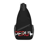 Perú Llama Cross Chest Bag Sling Mochila Moda Senderismo Daypack Unisex Chest Shoulder Bag