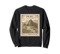 Peru Machu Picchu 1923 Vintage Sello Postal Viaje Clásico Sudadera