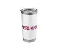 Peru Peruvian Women Pattern Roots Pride Vintage Peruana Vaso térmico de acero inoxidable de doble pared